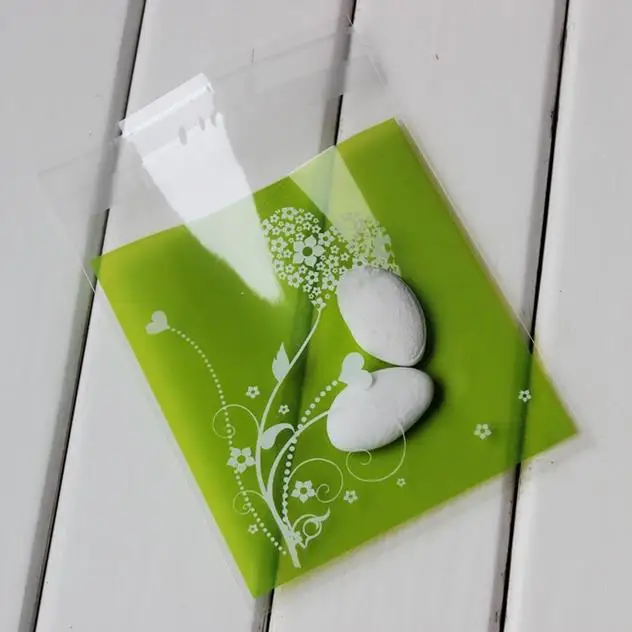 Самоклеящиеся пакеты для печенья 100 шт./лот пластиковые выпечки 10*10 см | Дом и сад