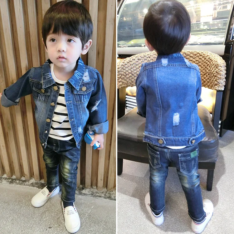Детская джинсовая куртка с длинным рукавом на возраст 18-5 лет | одежда и обувь