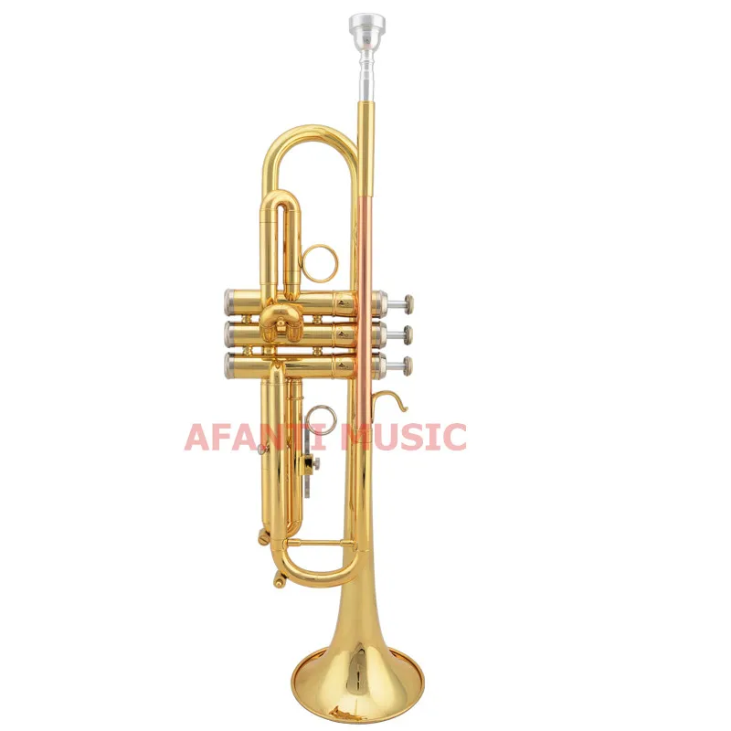 

Afanti Music Bb tone / Yellow Brass / Gold Lacquer Trumpet (ATP-101)