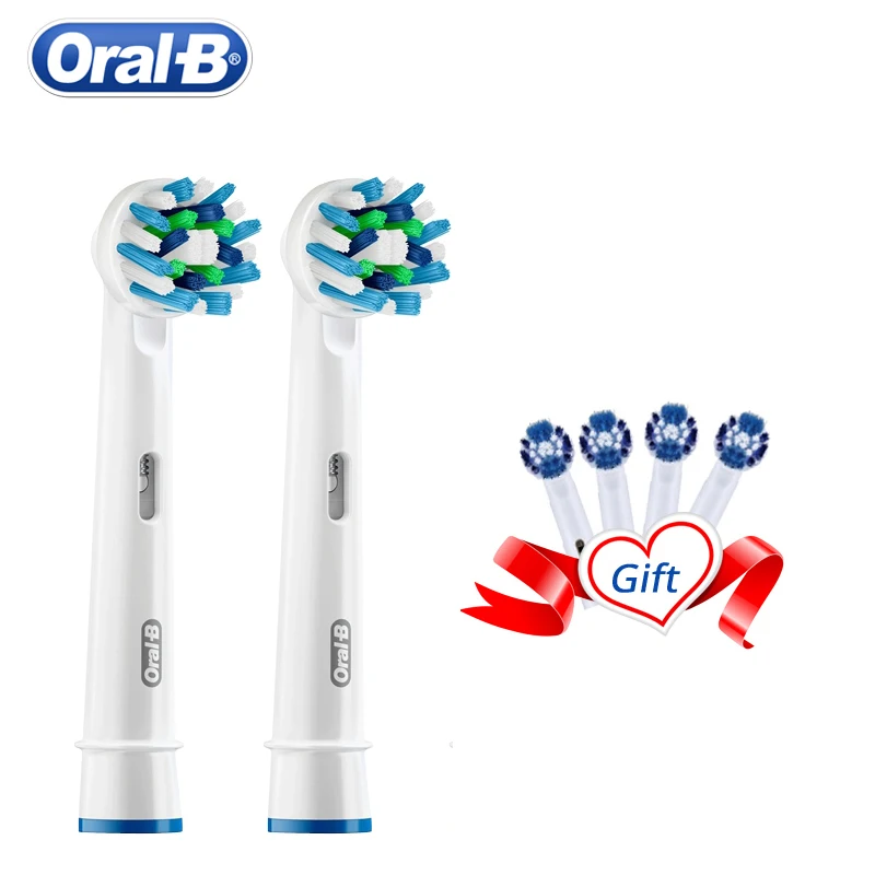 Сменная головка электрической зубной щетки Oral B мягкая щетина Vitality двойная