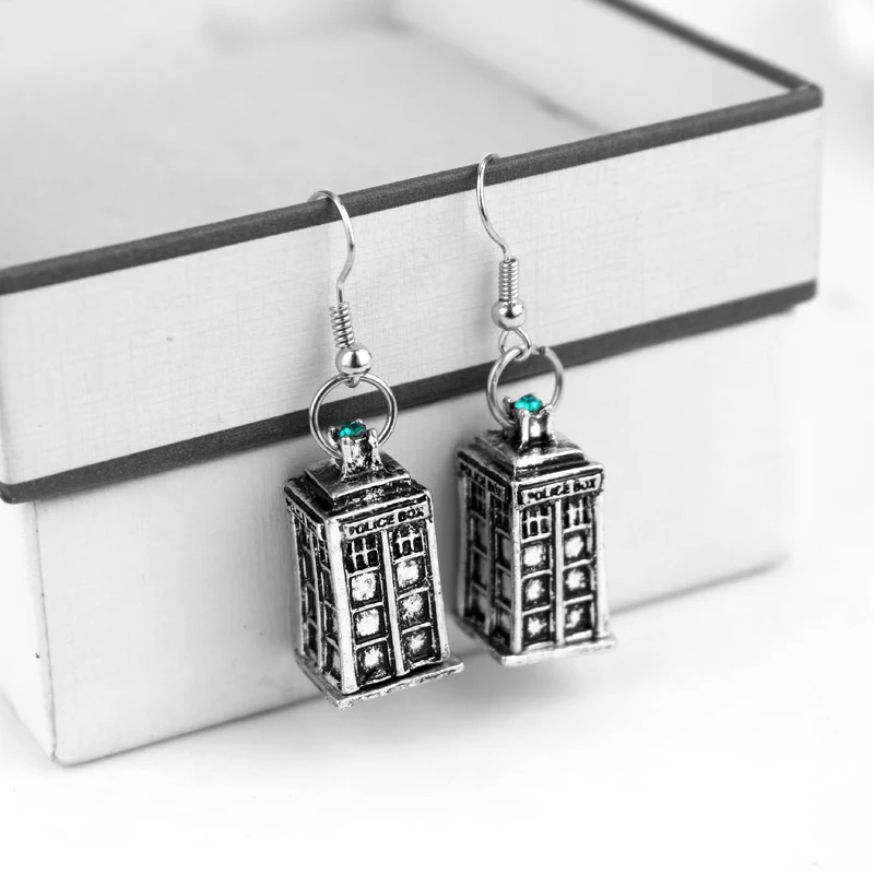 Hanchang ТВ серии Доктор Кто тематический Jewelry телефонная будка Серебряный дом