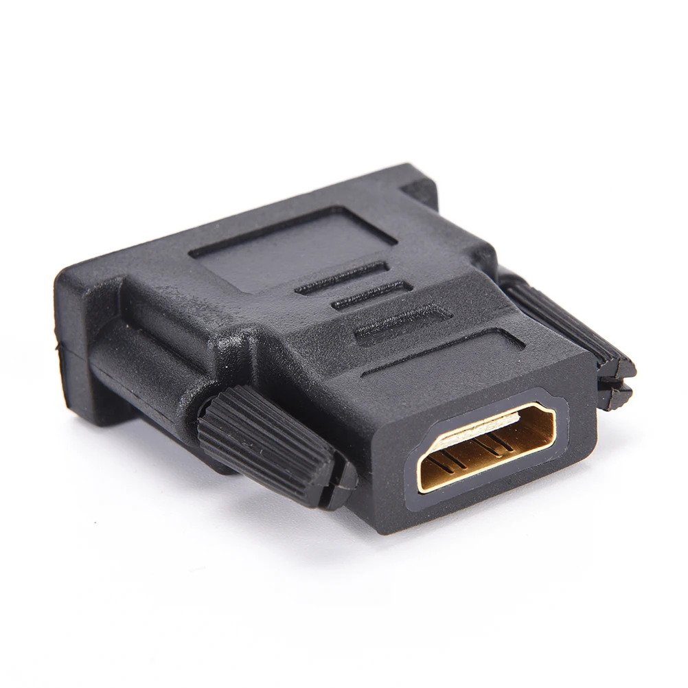 2017 Новый конвертер DVI 24 + 1 штекер на HDMI гнездо позолоченный адаптер 1080P для HDTV LCD