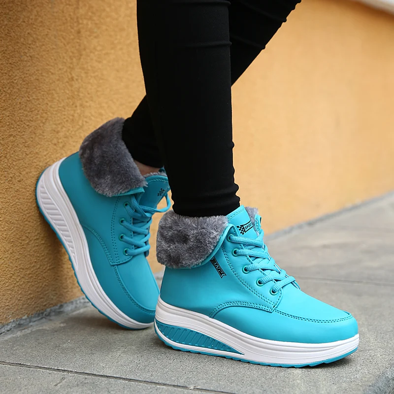Cotton Shoes Female Winter Style 2018 New Warm Sports Leisure Plush Thick-soled | Спорт и развлечения