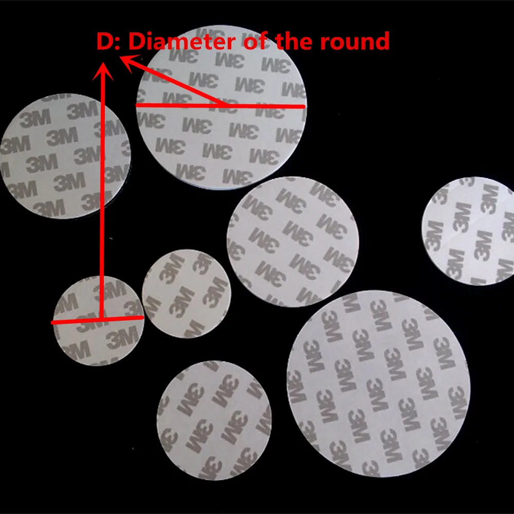 Круглый диаметр 30 мм с использованием прочной клейкой Ленты EVA белая или черная