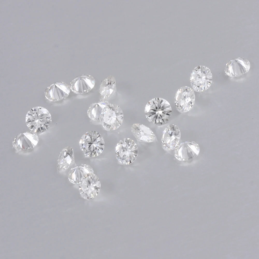 TransGems 2.5mm*50pcs DEF Color Certified Lab Grown Moissanite Free Fedex |