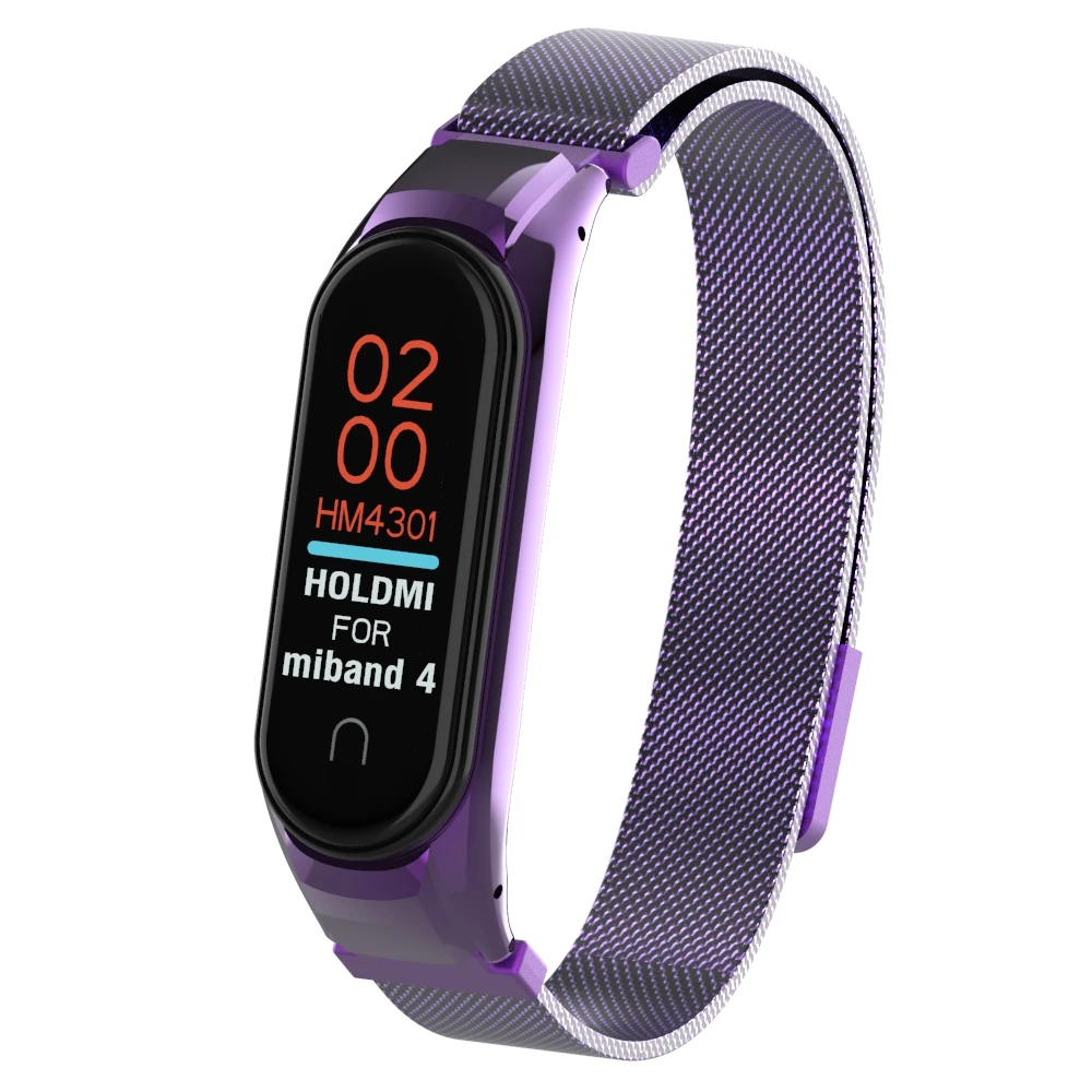 Браслет mi Band 4, 3, магнитный привлекательный металлический браслет и браслет для Xiaomi mi, Band 4, Смарт mi 3, 4, аксессуары, ремешок на запястье