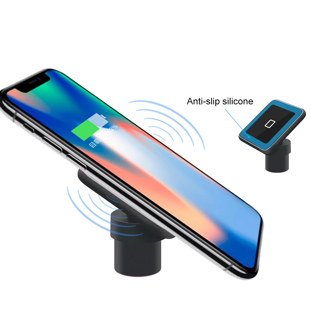Беспроводное магнитное зарядное устройство Qi для Samsung S8 S9 Plus Note 9 с подставкой