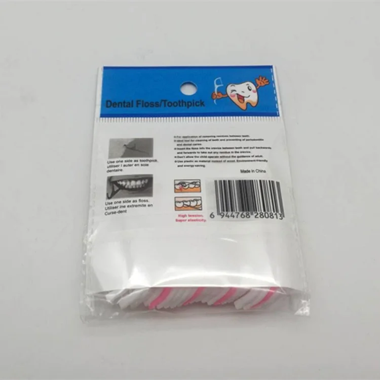 25 шт. пластиковая зубная нить зубочистка нейлоновая проволока Портативный уход