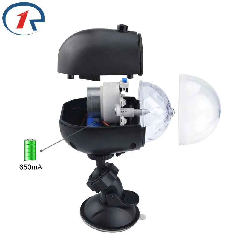 ZjRight USB 5 В встроенный аккумулятор авто Поворот RGB сценический свет