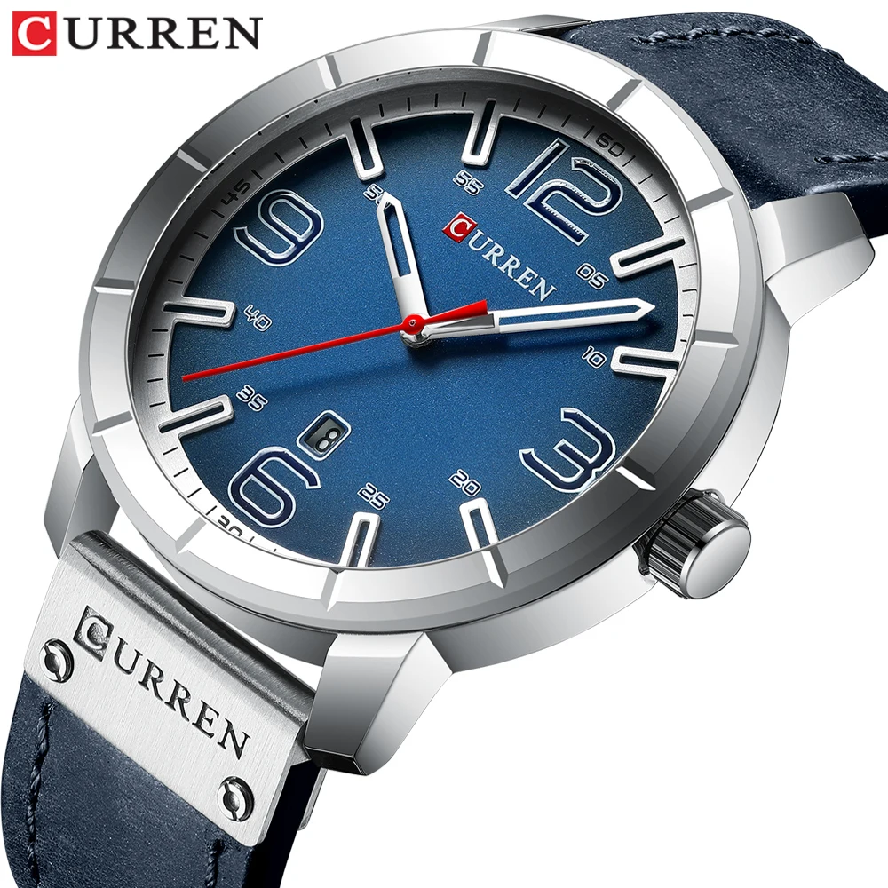 

Luxury Top Brand CURREN Men Watch Waterproof Leather Band Analog Military Quartz Wristwatch Clock Erkek Kol Saati reloj hombres