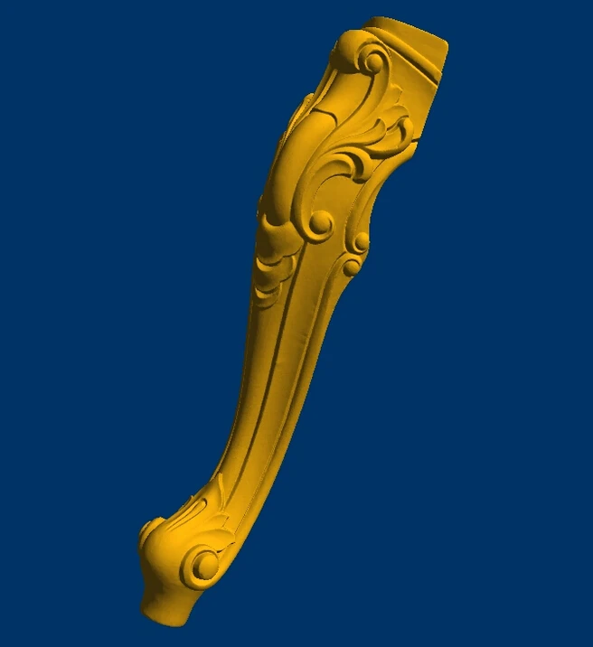 

New 3D model STL relief STL format CNC dresser table legs Furniture Leg 109