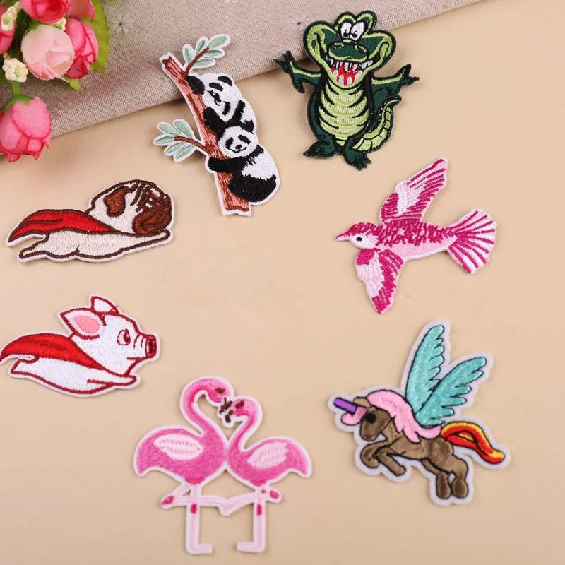Kawaii животные Единорог крокодил свинка собака Фламинго пандарон переводы для