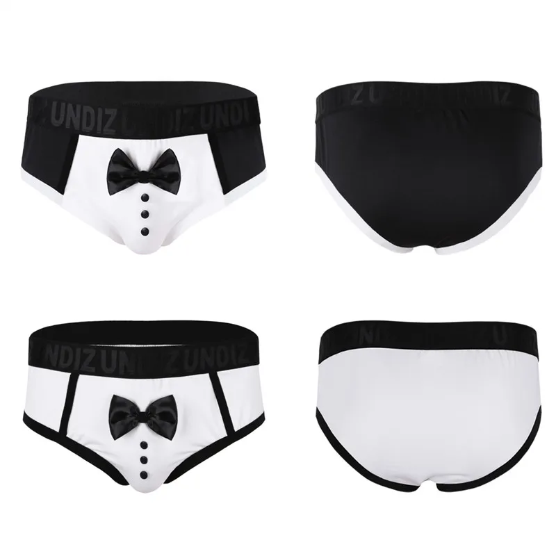 Feeshow новинка мягкое нижнее белье Butler цветные с милым бантиком смокинг трусы