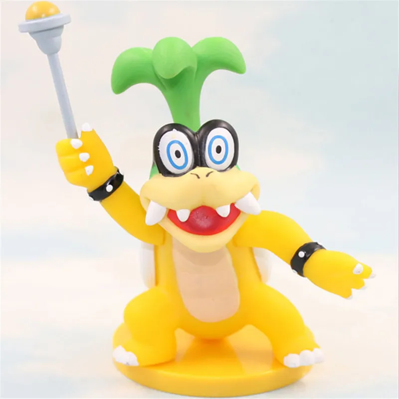 Редкая коллекция 10 см Super Mario Bros Koopaling Kids Iggy Ludwig Roy Wendy Lemmy Larry фигурка игрушка - Цвет: Красный