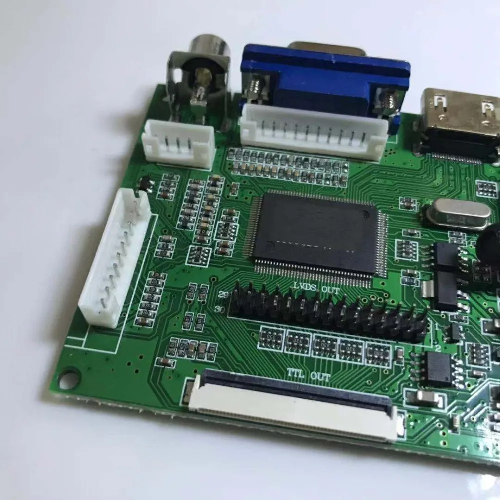 ЖК дисплей Дисплей TTL LVDS плата контроллера HDMI VGA 2AV 50 булавки для AT070TN90 Поддержка