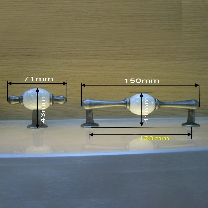 Ручки для мебели в винтажном стиле 128 мм 5 дюймов керамические дверные ручки