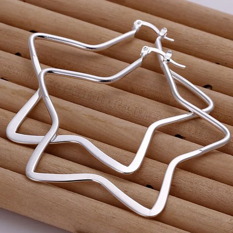 Модные ювелирные серьги для женщин с покрытием в форме звезды E151 /CGFYVMJR ZCAZLEPW