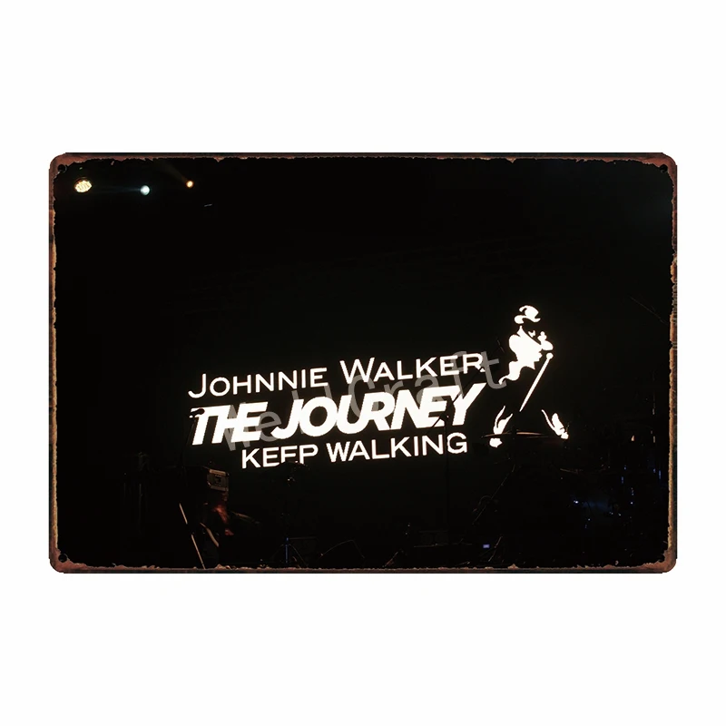 [ WellCraft ] johnnie walker whisky Metal Sign Wall Poster Sticker Party Decor for Pub bar Mural Iron Plaque Painting FG-237 - Цвет: WA 3122