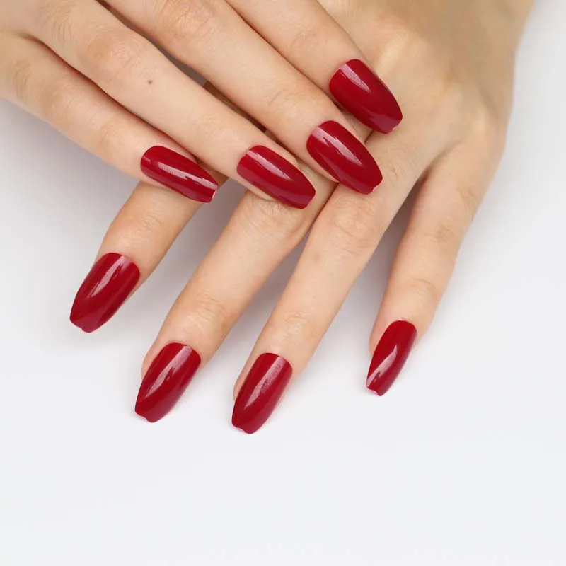 24 шт мода раздел конфеты цвет форма гроба ногти популярные продажи короля