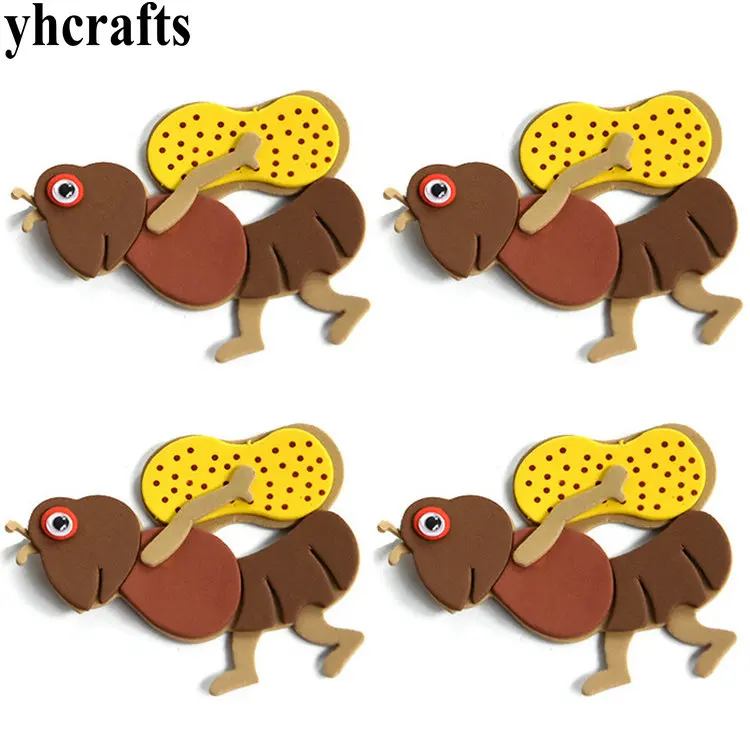 

1bag/LOT 3D Ant Lobster fish rabbit butterfly ladybug EVA foam shape Craft activity kit Baby room ornament wall decoration OEM