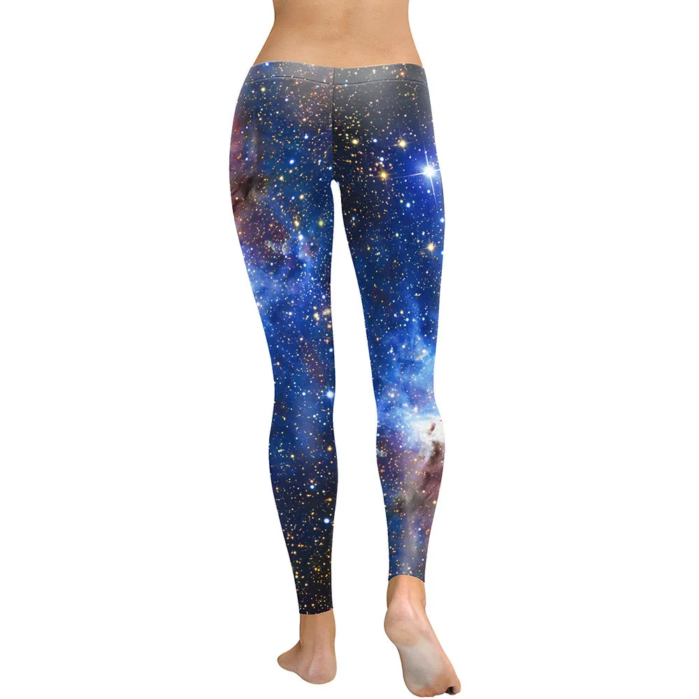Высокое качество горячая Распродажа повседневные леггинсы D Blue Galaxy сексуальные |