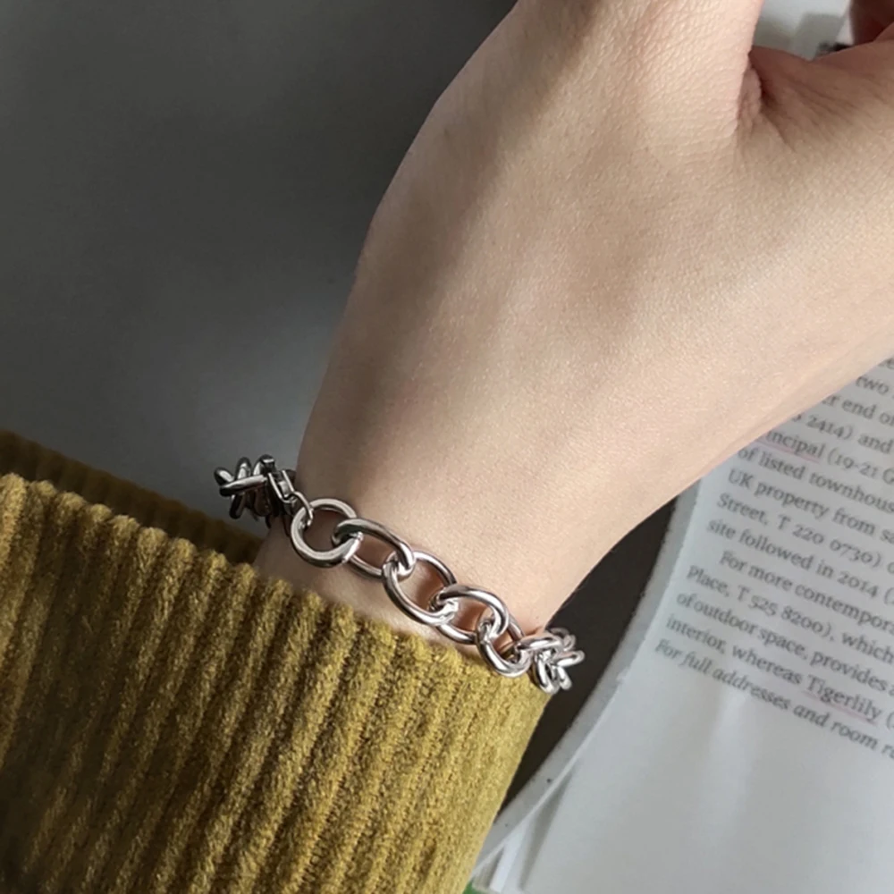 Женские Ювелирные изделия из стерлингового серебра 925 пробы хипстерские