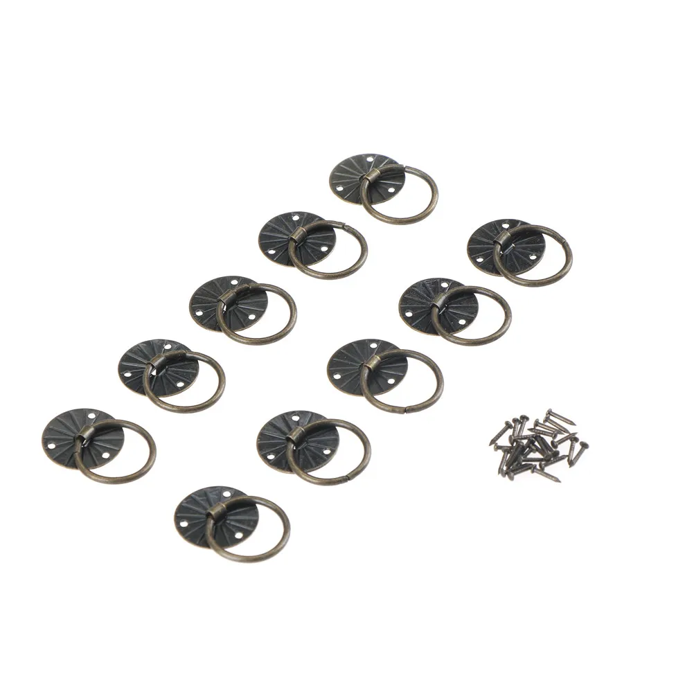 10 шт. Ретро сплава для ящика кухонного шкафа дверные ручки мебельные фурнитура