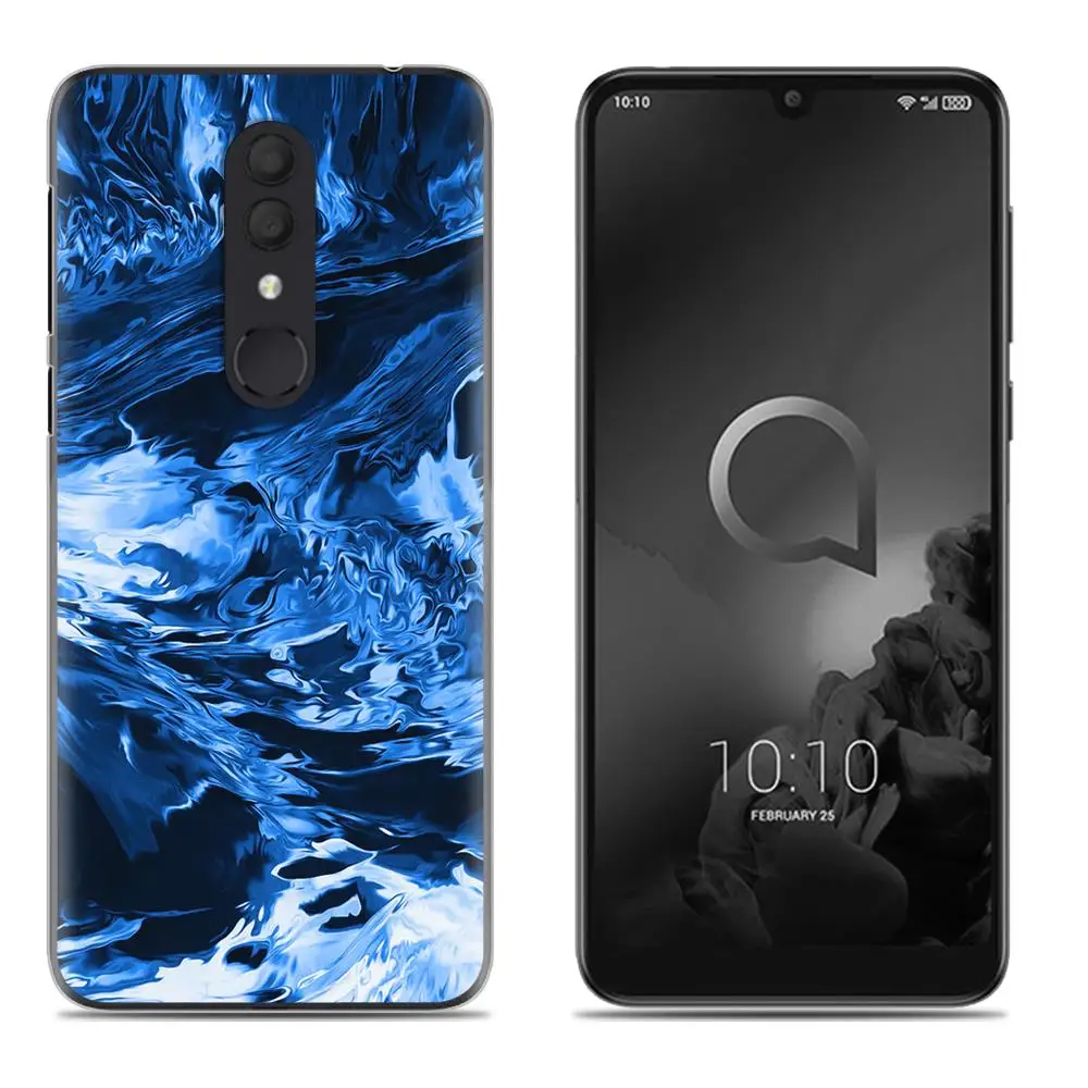 10 Ударопрочный чехол для телефона для Alcatel 3()/5053 цветной Мягкий силиконовый чехол из ТПУ с рисунком - Цвет: 10
