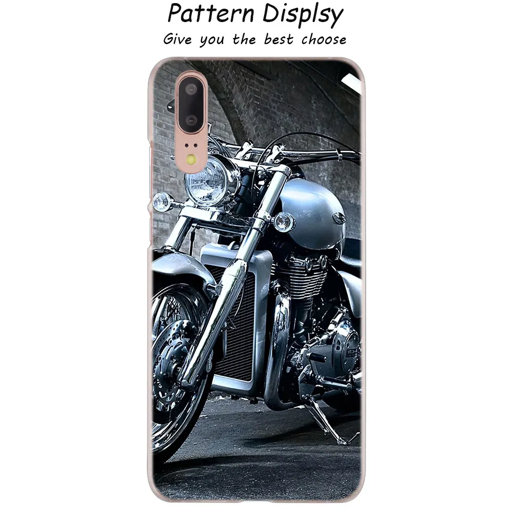 08 MLLSE классический мотоцикл модный прозрачный чехол для huawei P30 P20 P10 P9 P8 Lite P30 P20 мини-видеокамера-регистратор с креплением к P Smart плюс крышка Лидер продаж - Цвет: 08