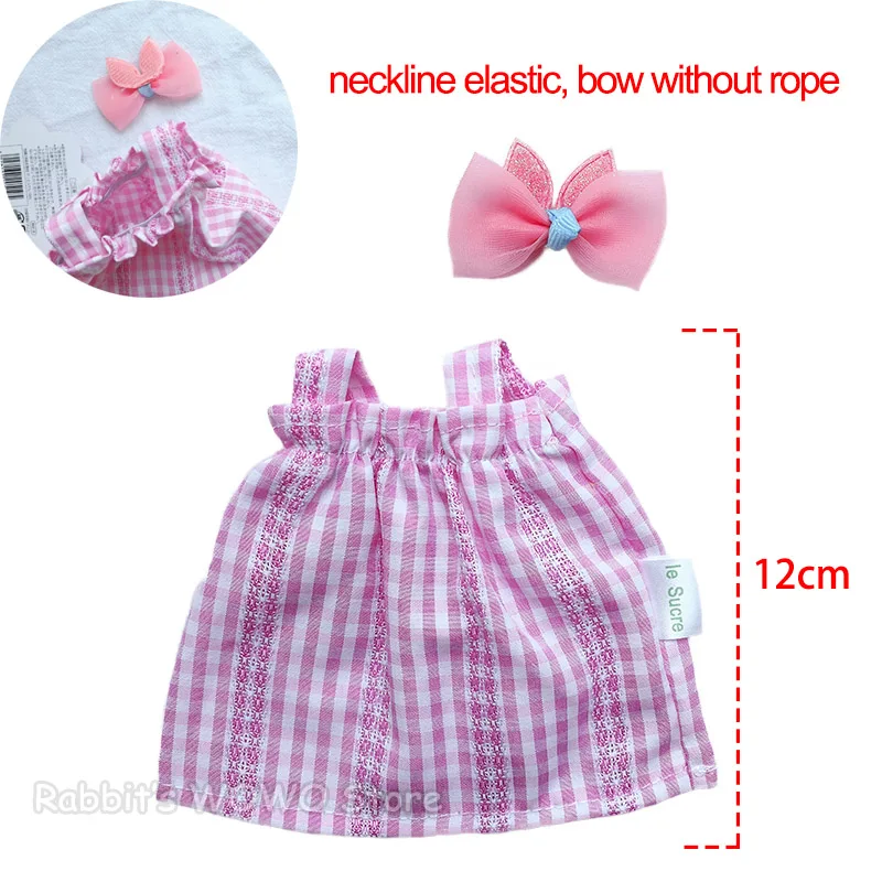 i Одежда для кукол подходит 30 см Le Sucre Кролик Плюшевая Кукла и 1/6 BJD кукла девушка кукла Цветочное платье пара костюм куклы аксессуары - Цвет: i