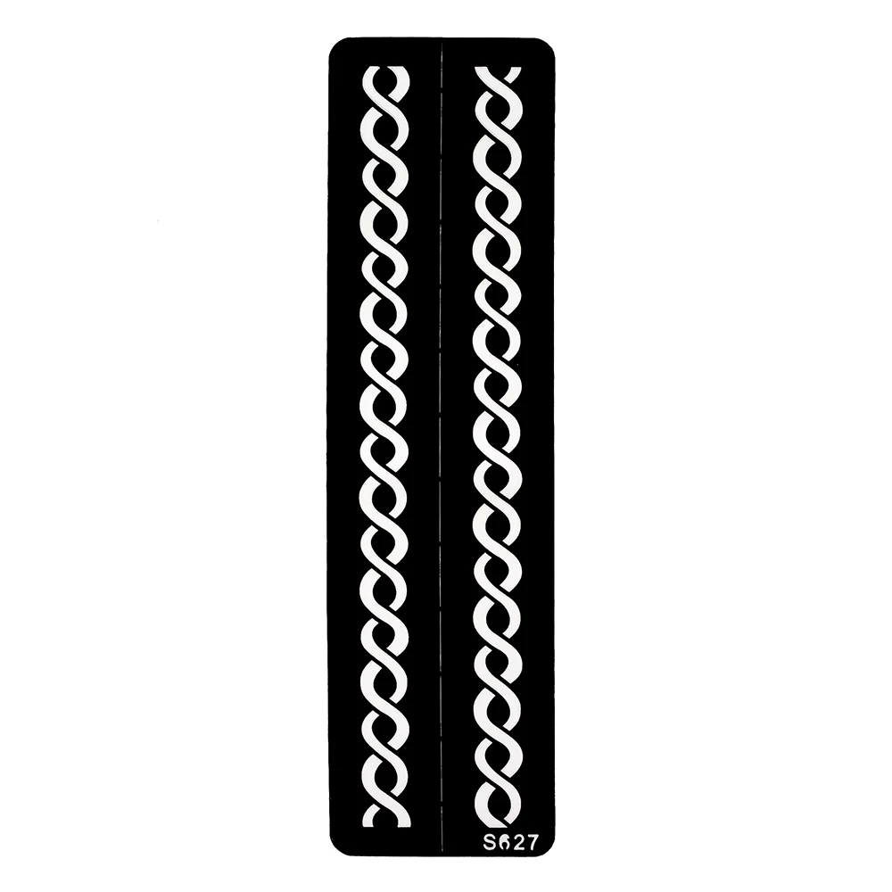 6 листов трафарет для татуировок с вырезами из хны веревка сетка узор браслет