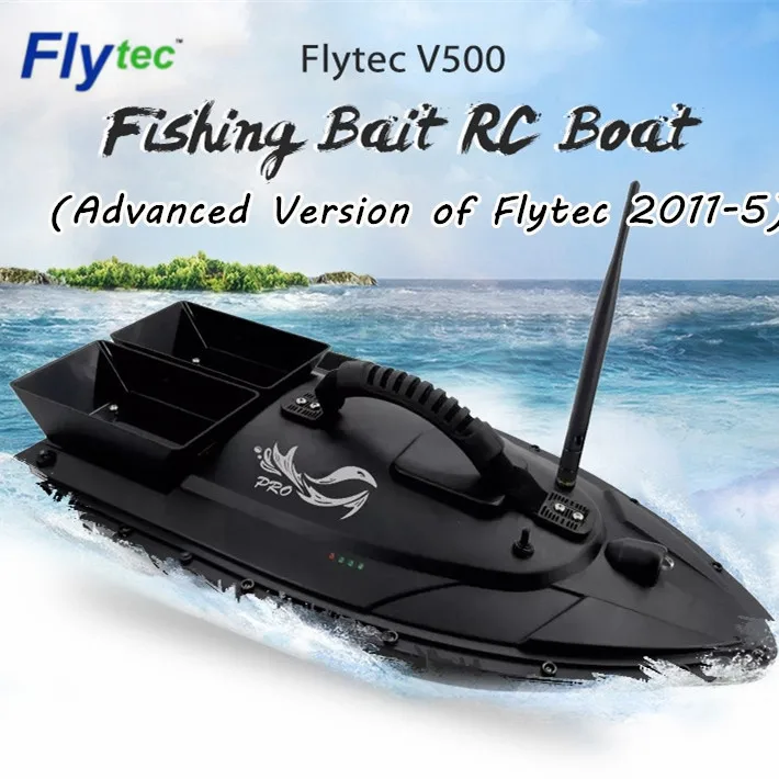 Flytec V500 Радиоуправляемая лодка для прикормки рыбы дистанция до 500