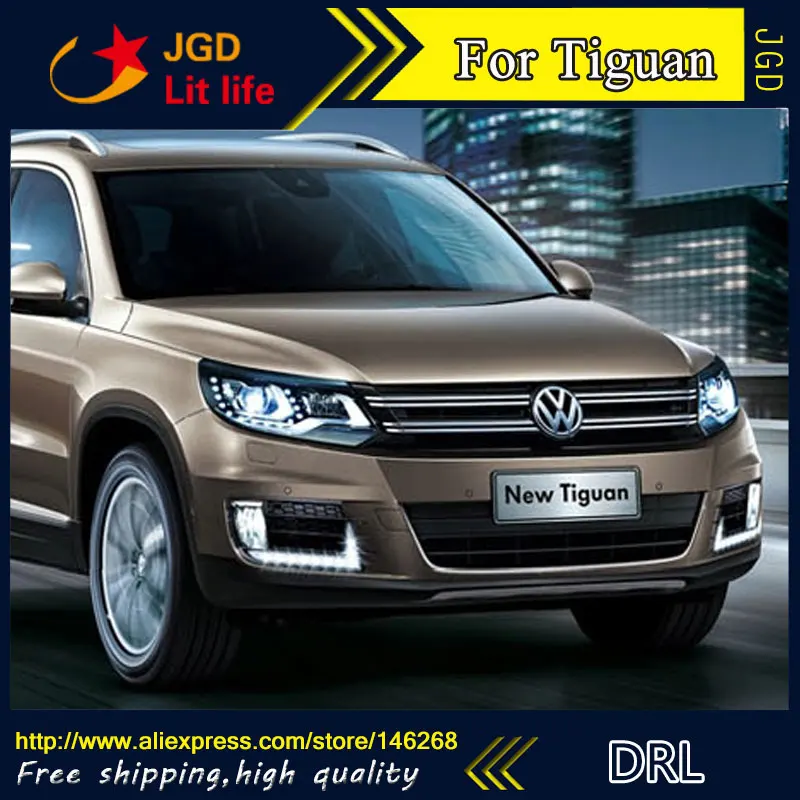 Бесплатная доставка! Дневные ходовые огни для VW Tiguan 6000 12 В 2013 к|daytime running lights|drl daytime