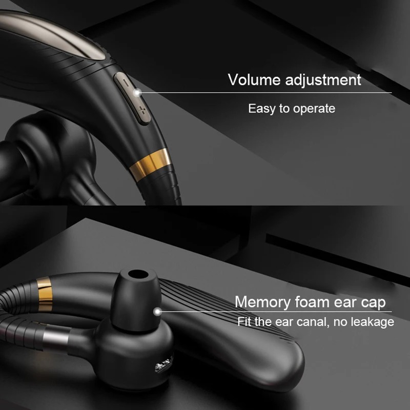 Bluetooth Earphone Wireless Headphone Headset with HD Music handsfree 45 hours working time for phone | Электроника