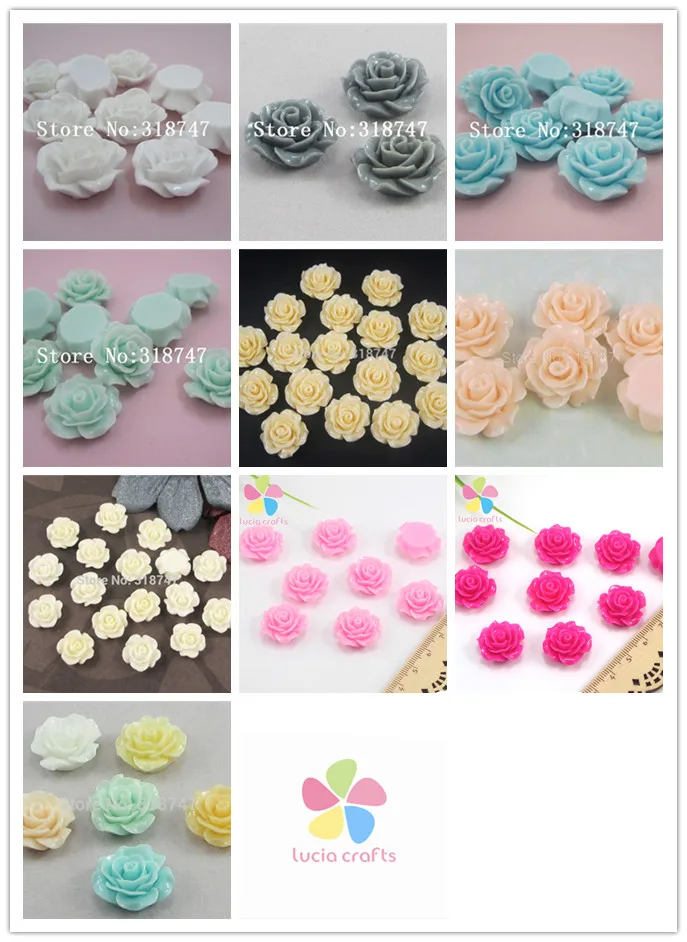 Распродажа цветок розы 20 мм плоская основа полимерный ювелирный бисер сделай сам