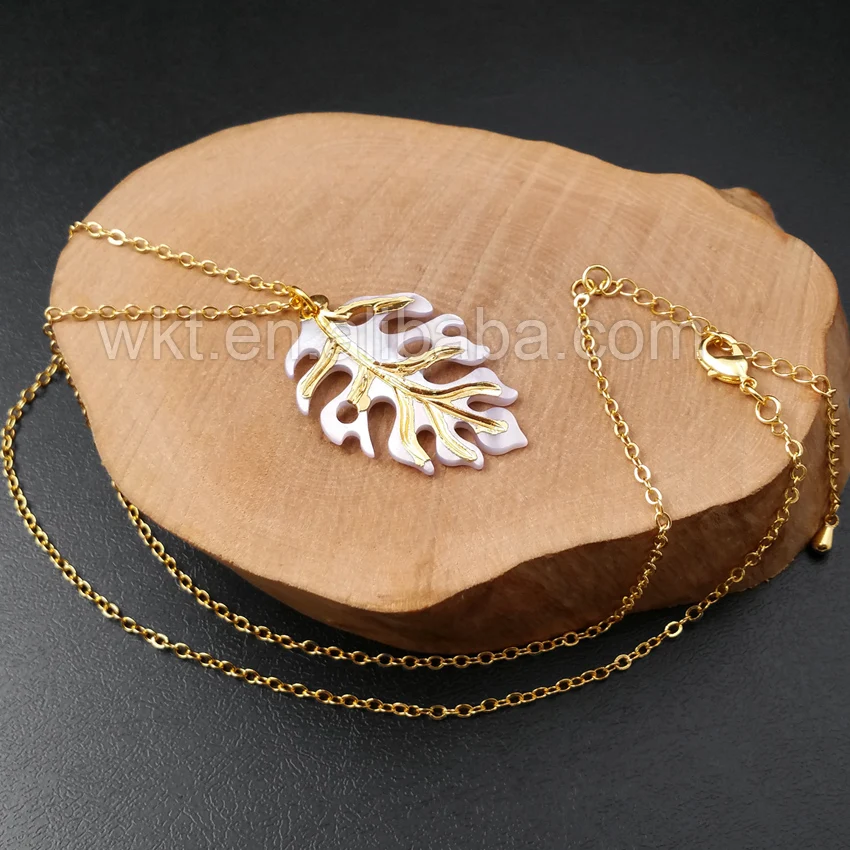 Ожерелье с подвеской в виде ракушек резными листьями оптом ожерелье из