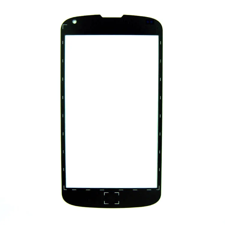 Черный Передний Внешний стеклянный объектив экран для LG Google Nexus 4 E960 Замена |