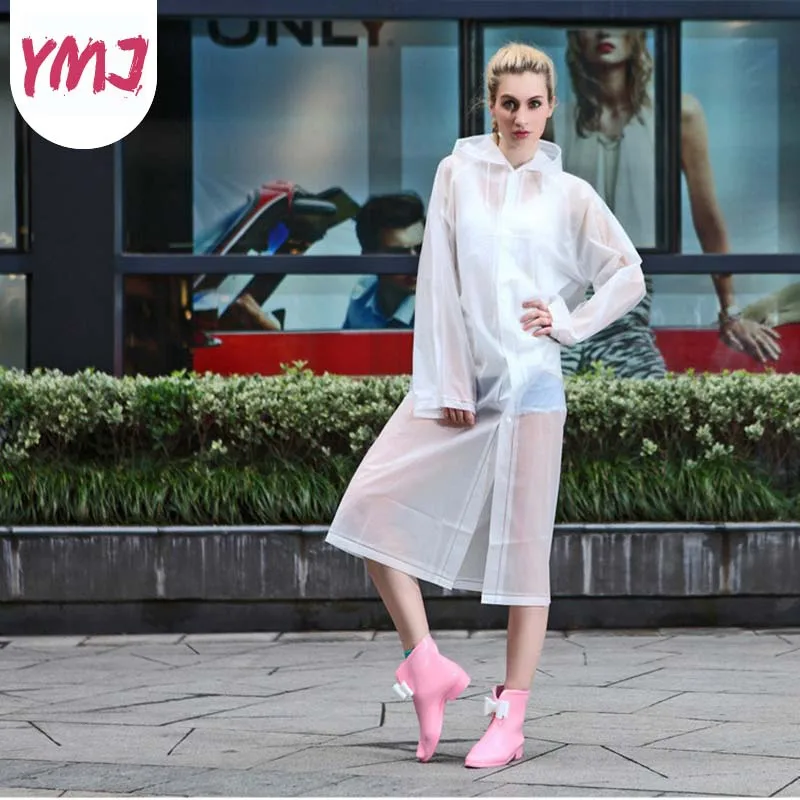 Transparent Raincoat Hoodie Portable Outdoor Travel Hiking Adult Men and Women Are Code Universal Summer Waterproof Rainwear|Плащи| |