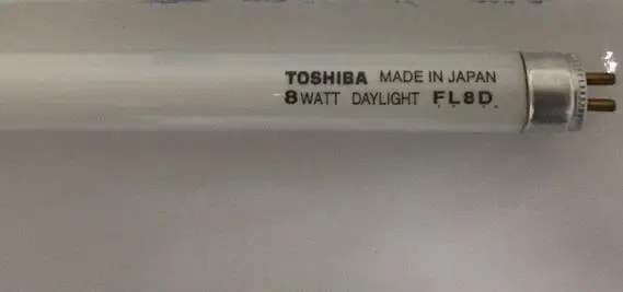 TOSHIBA FL8D 8 Вт 2 шт. лампы дневного света 6500K линейный светильник|toshiba fluorescent lamp|fluorescent