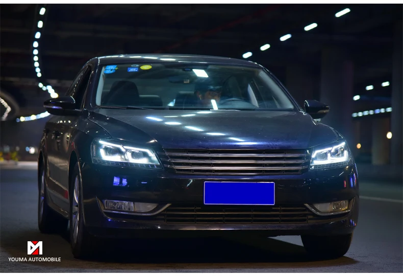 Автомобильный Стайлинг для VW Passat B7 US Verson фары для Passat B7 фары DRL D2H динамический сигнал поворота Hid биксеноновый луч
