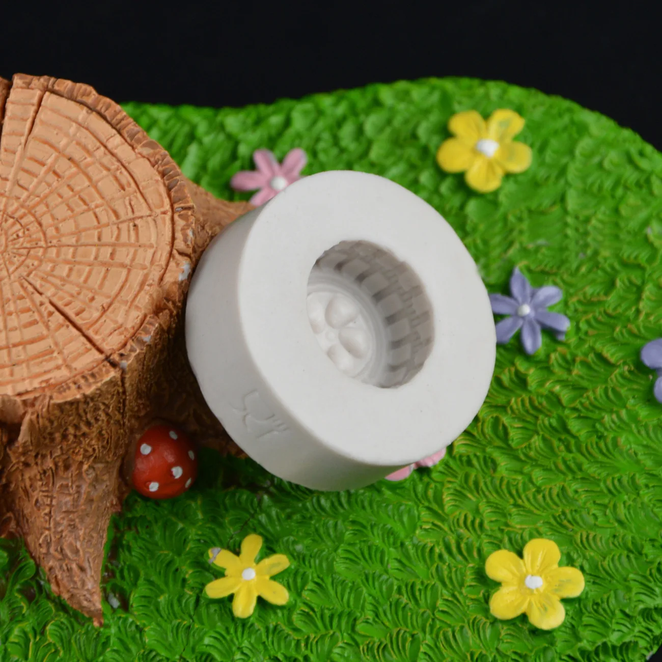 3D формы для мыла ручной работы маленькие автомобильные колеса шины Fondant торта Fimo