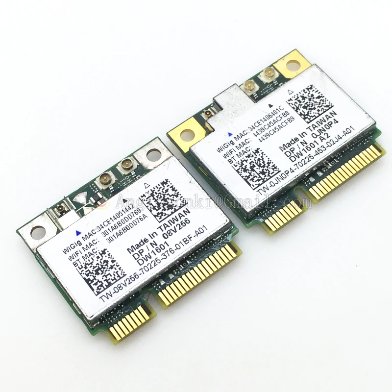 Беспроводная мини карта DW1601 QCA9005 8V256 WiGig 802.11AD 7 Гбит/с PCI E для ноутбуков Dell Latitude 6430u