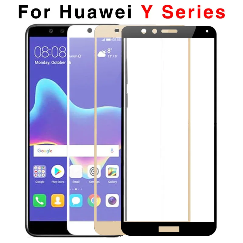 Для Huawei Y7 стекло для Y5 II Y3 Y6 Pro Prime 2017 Y9 2018 Закаленное Защитная пленка 9H|Защитные