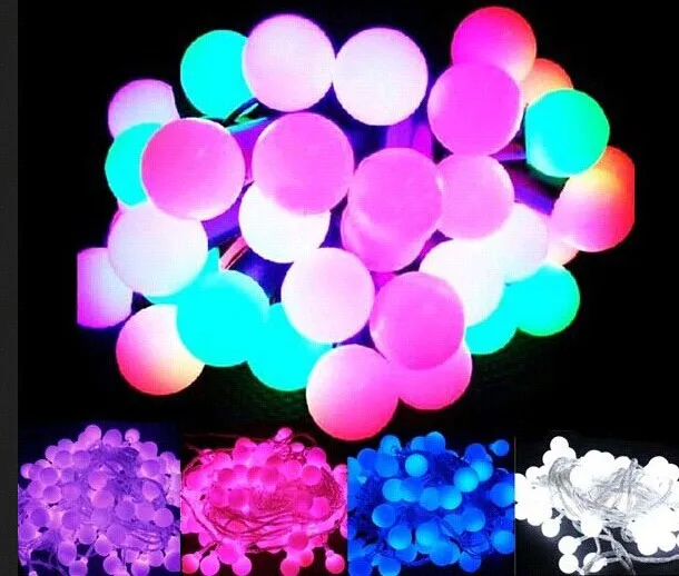 

10m LED Light String Strip Fairy Lights For Wedding Xmas Party Home Decoration 80 Matte Balls 110V/220V EU/US/UK/AU