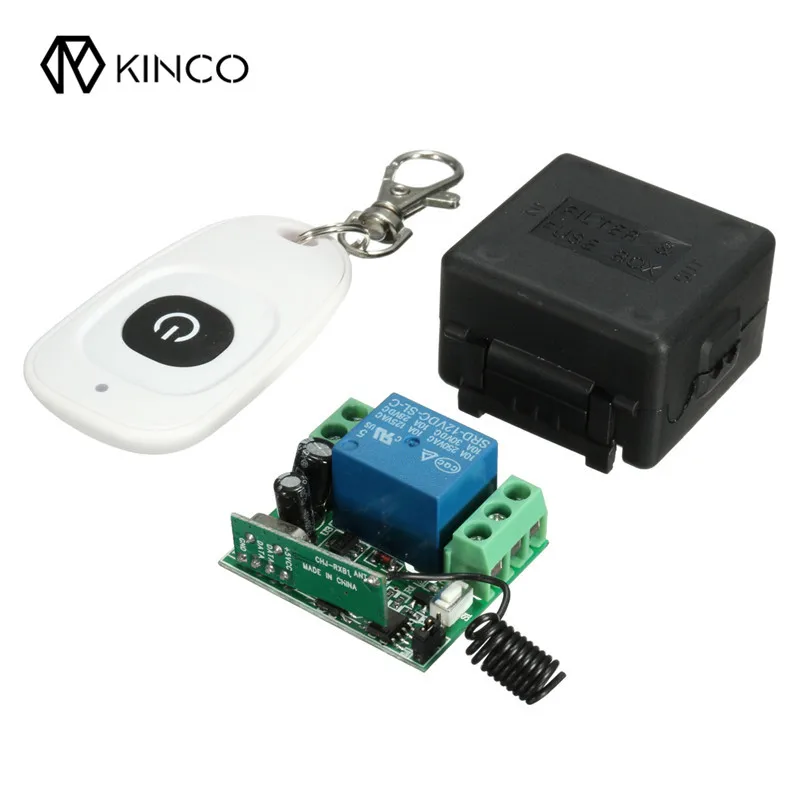 

NEW DC 12V 10A 1 CH Wireless RF Remote Control Transmitter Switch with Receiver 315mhz Remote Control Home Automation