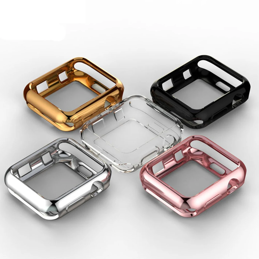 Чехол для apple watch band 42 мм 38 iwatch ТПУ защитный гибкий бампер с защитой от царапин