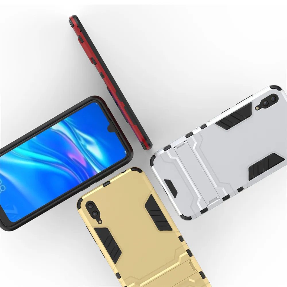 Чехол для Huawei Y7 Pro 2019 роскошный чехол-подставка Железный человек жесткий