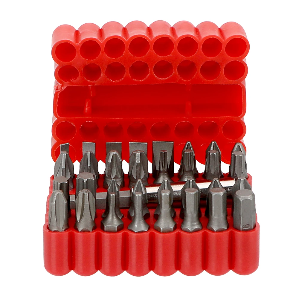 DIYWORK Torx Star Hex Kit Extension Bit Holder 33 In 1 Hand Tools Screwdriver Bits Tamper Proof Security Magnetic | Инструменты