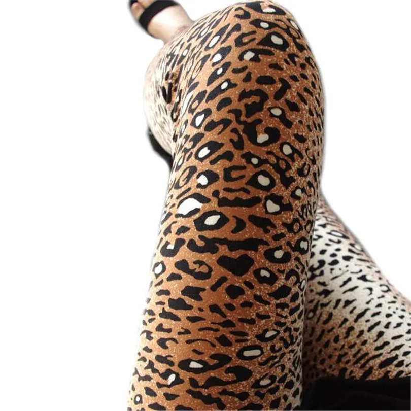 

YGYEEG Sexy Leggings Womens 2021 Leopard Leggings Print Skinny Pants High Elastic Stretch Pants Female Autumn Geometric Leggins
