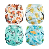 4pcsthank u mom newborn cloth diaper baby reusable nappies pul fabric bamboo nb pocket diaper washable for 8 10lbs babies
